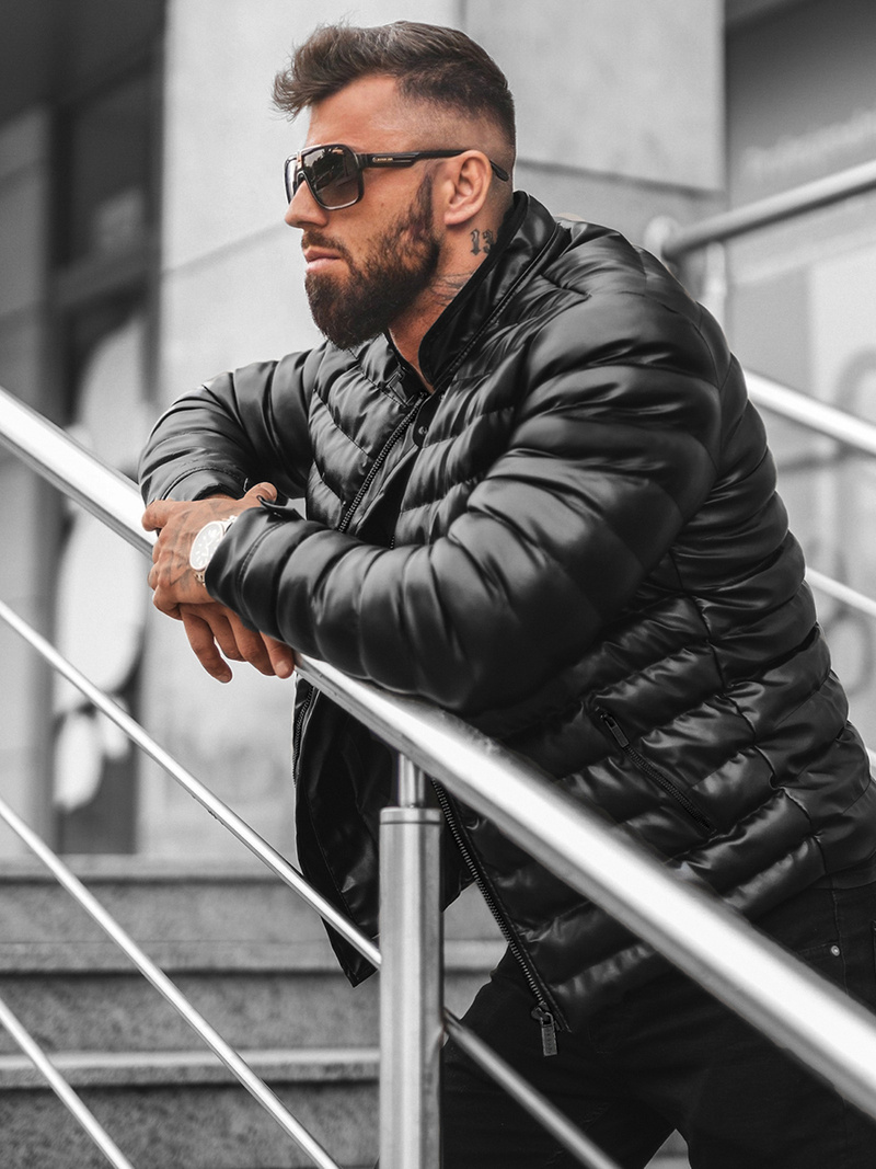 Men's Jacket - Black OZONEE O/M796