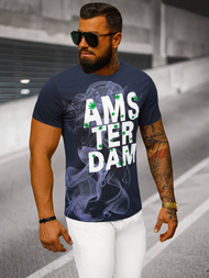 Men's T-shirt - Navy Blue OZONEE O/T128/25