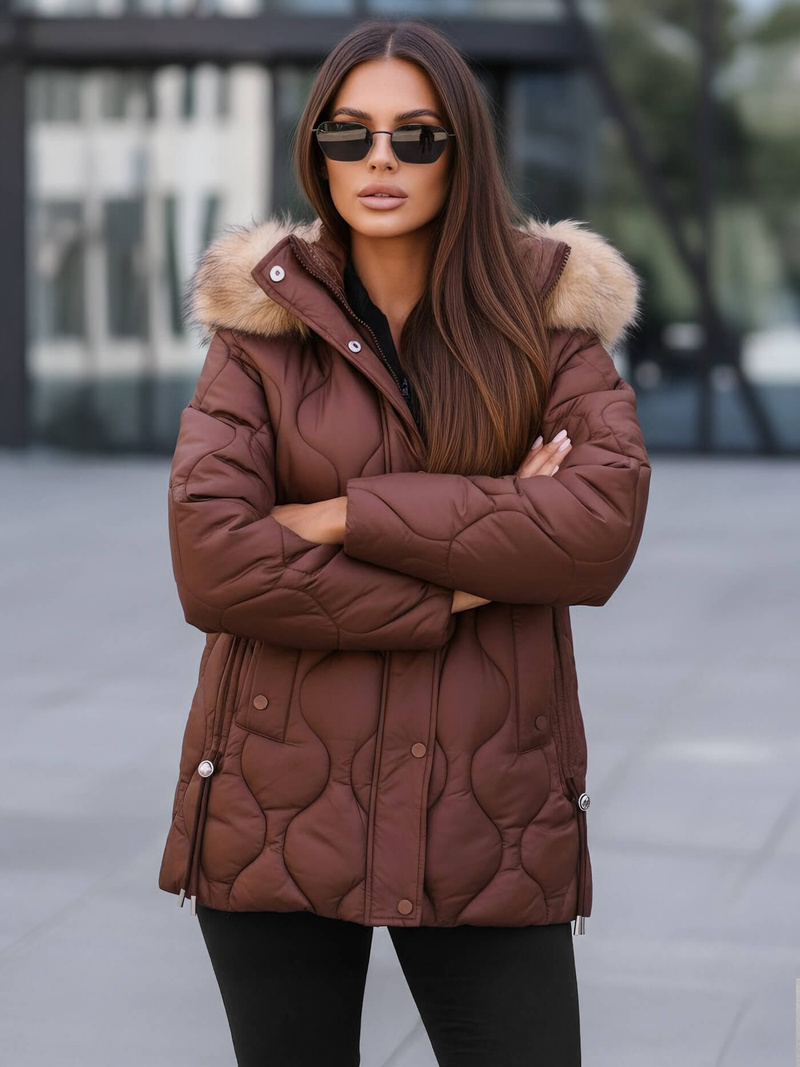 Women's Jacket - Chocolate OZONEE JS/5M3226/158Z