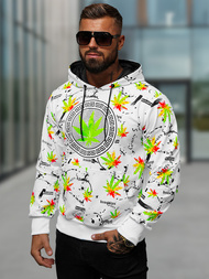 Men's Hoodie - White OZONEE O/HM650Z