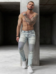 Men's Jeans - Light Blue OZONEE O/EM8889