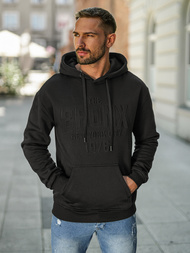 Men's Hoodie - Black OZONEE JS/8B1776/3