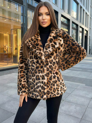 Women's Jacket - Beige/Brown OZONEE JS/61M8500/158Z