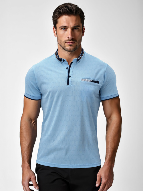 Men's Polo Shirt - Blue OZONEE O/QQ923