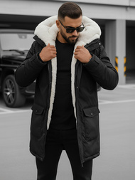 Men's Winter Jacket - Black OZONEE JS/5M120/392Z