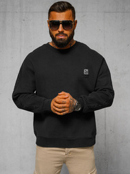Sweatshirt - Black OZONEE O/SWE23049Z