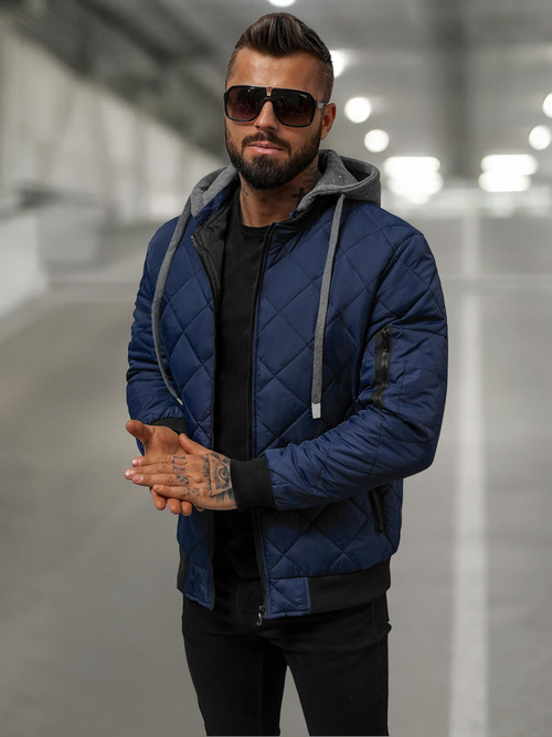 Men's Jacket - Navy Blue OZONEE JS/8M986/215