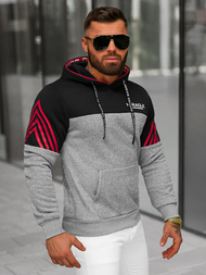 Men's Hoodie - Grey OZONEE O/TT30505
