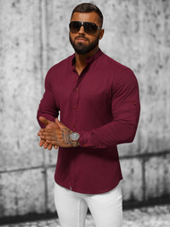 Men's Shirt - Burgundy OZONEE O/V57