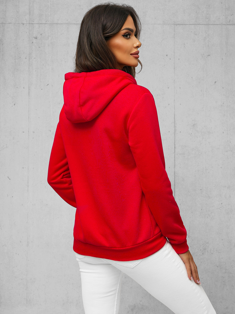Women's Hoodie - Red OZONEE JS/W03Z