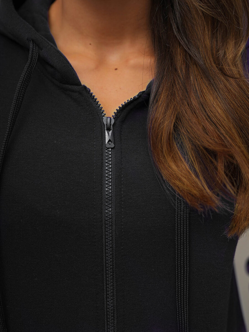 Women's Hoodie - Black OZONEE JS/W03Z