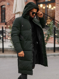 Men's winter jacket - dark green OZONEE JS/19M1290/136