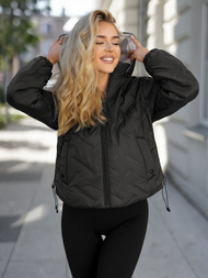 Women's Jacket - Black/Beige OZONEE JS/16M9315/392B