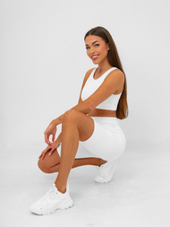 Short Women's Leggings - White OZONEE JS/17K583/1