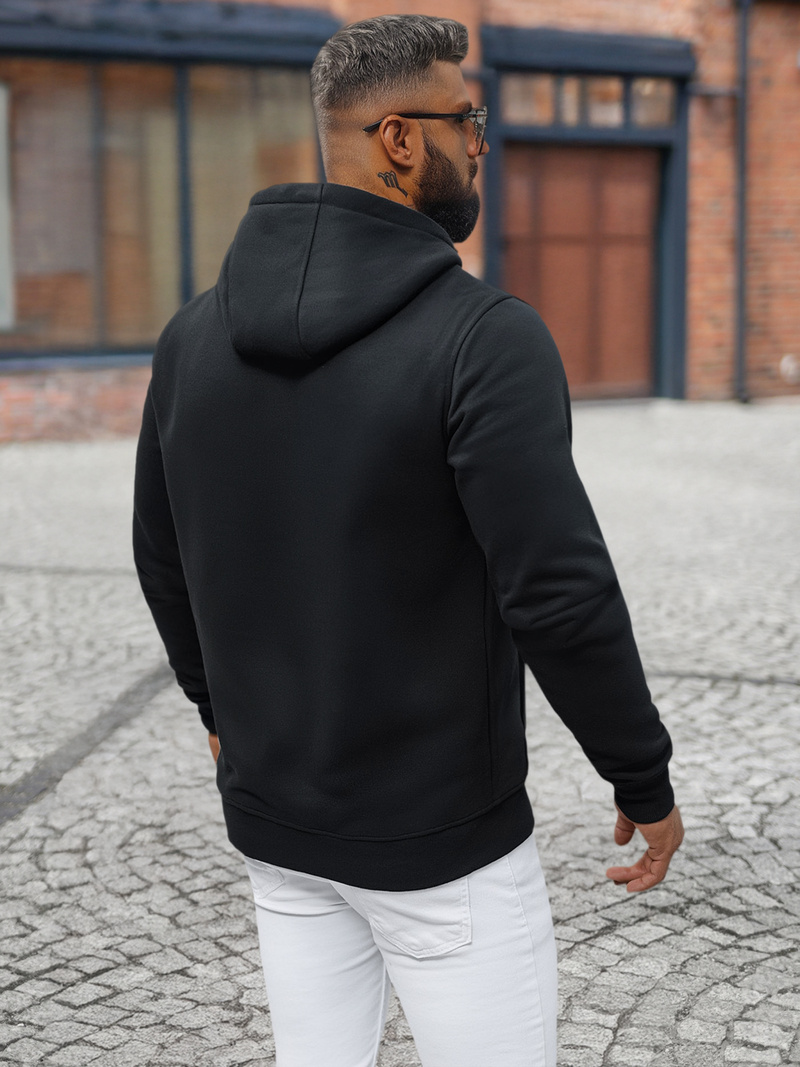 Men's Hoodie - Black OZONEE NB/MF2012