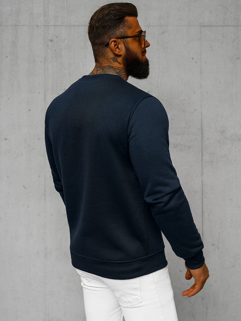 Men's Sweatshirt - Navy Blue OZONEE JS/2001-10Z