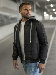 Men's Jacket - Black OZONEE JS/8M985/392Z