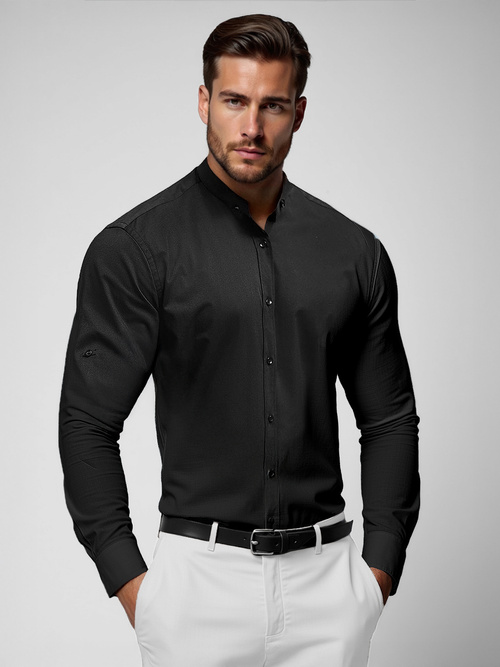 Men's Shirt - Black OZONEE O/V010