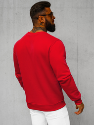 Men's Sweatshirt - Red OZONEE JS/2001-10Z