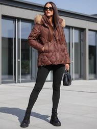 Women's Jacket - Chocolate OZONEE JS/5M3226/158Z