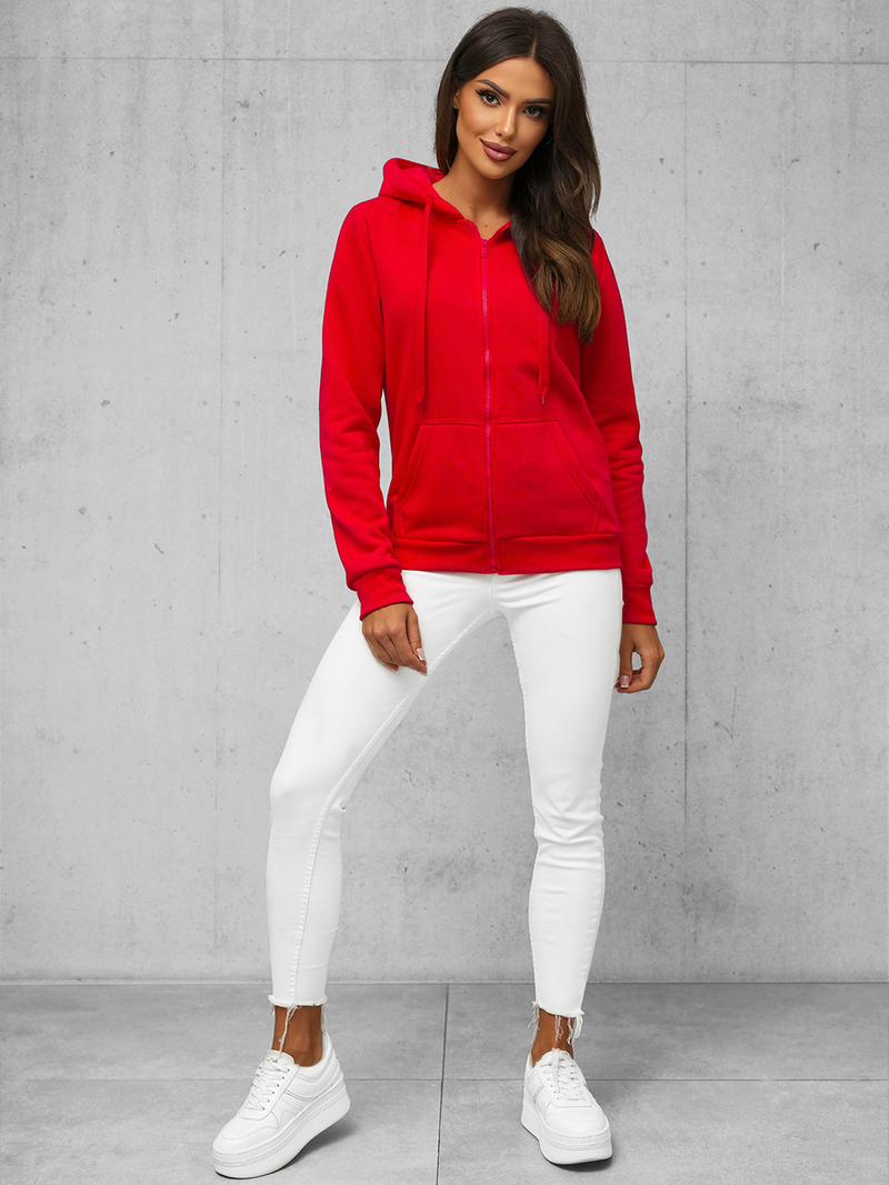 Women's Hoodie - Red OZONEE JS/W03Z