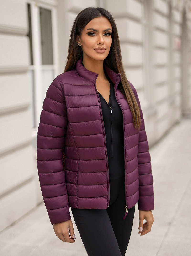 Women's Jacket - Burgundy OZONEE JS/11Z8170