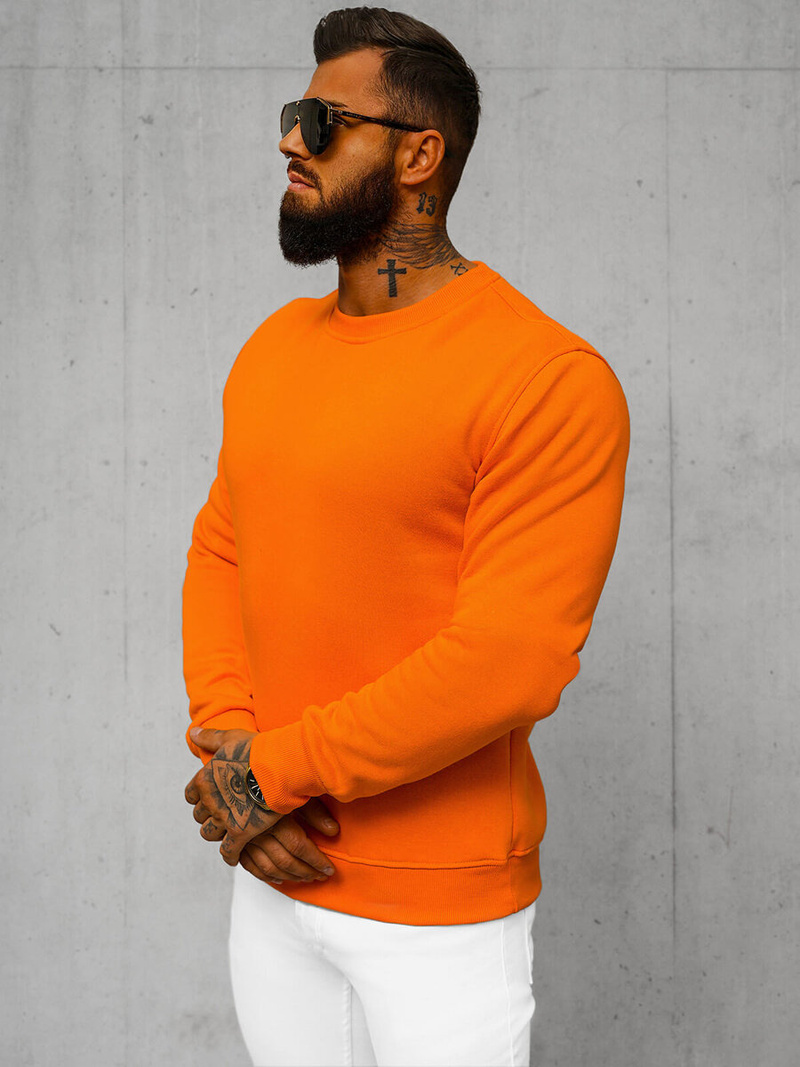 Men's Sweatshirt - Orange OZONEE JS/2001-10Z