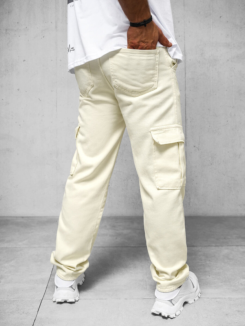 Men's Trousers - Ecru OZONEE DO/4001