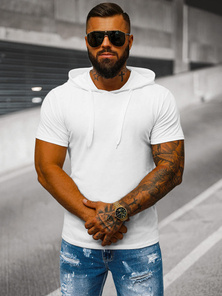 Men's T-shirt - White OZONEE JS/8T89/1