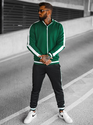 Men's Tracksuit - Green-Black OZONEE JS/8C99/22BZ