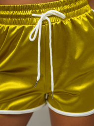 Women's sweat shorts - gold OZONEE O/NP1177