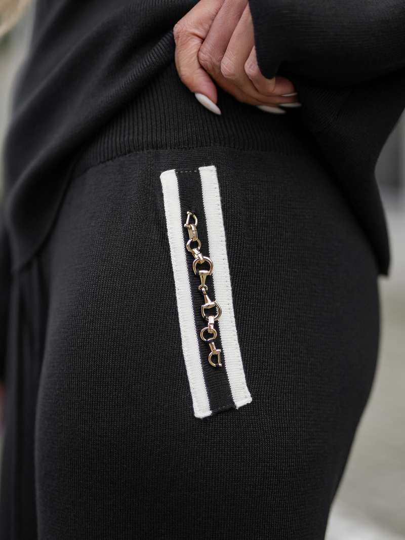 Two-piece tracksuit set black OZONEE JS/26C8801/3