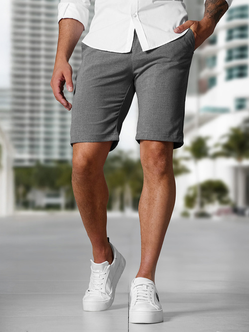 Men's Chinos Shorts - Dark Grey OZONEE DJ/4400Z