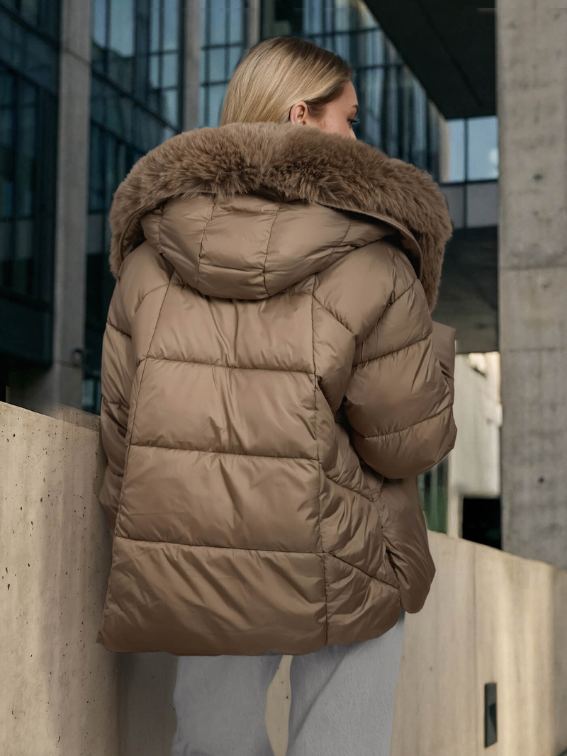 Women's Jacket - Dark Beige OZONEE O/16M9179/84Z