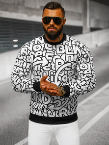 Men's Sweatshirt - White OZONEE JS/8B1137/1