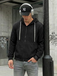 Men's Hoodie - Black OZONEE O/G3066