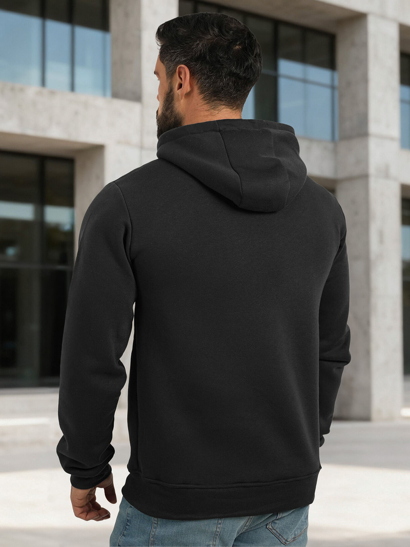 Men's Hoodie - Black OZONEE JS/8B1759/3