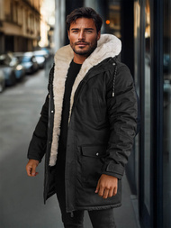 Men's Winter Jacket - Black OZONEE JS/5M120/392Z