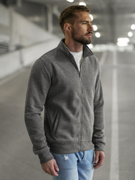 Men's Sweatshirt - Dark Grey OZONEE JS/2002Z