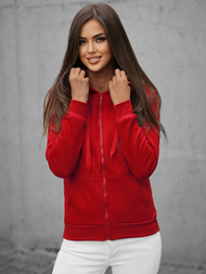 Women's Hoodie - dark-red OZONEE JS/W03Z
