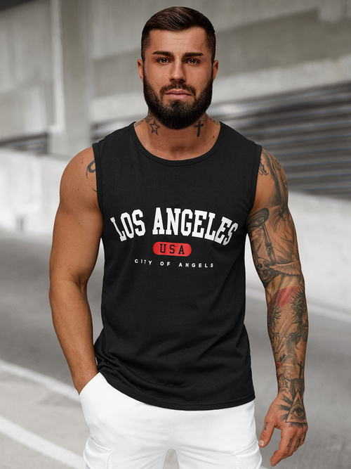 Men's Tank Top - Black OZONEE JS/8B1715/3Z