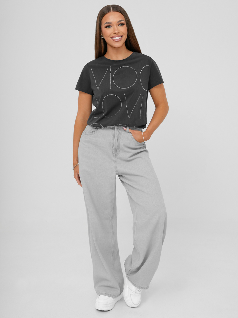 Women's T-shirt - Anthracite OZONEE JS/YJ77841
