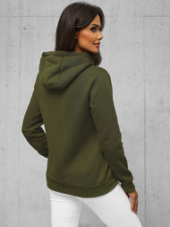 Women's Hoodie - Khaki OZONEE JS/W03Z