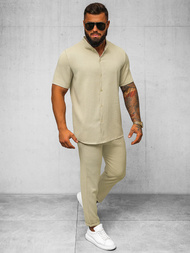 Men's Chinos - Beige OZONEE O/K971SP