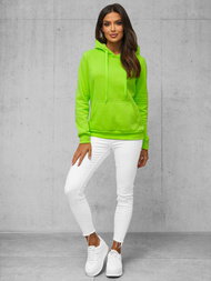 Women's Hoodie - Green neon OZONEE JS/W02Z