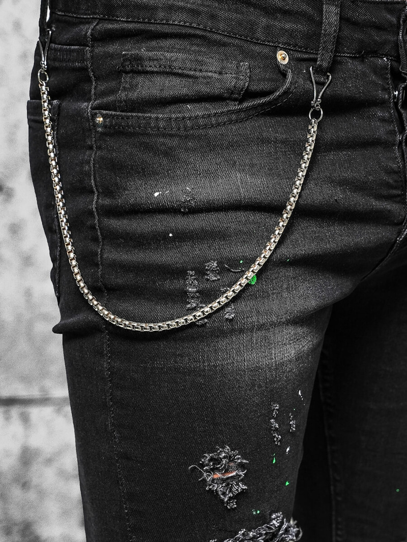 Men's Jeans - Black OZONEE O/MB460