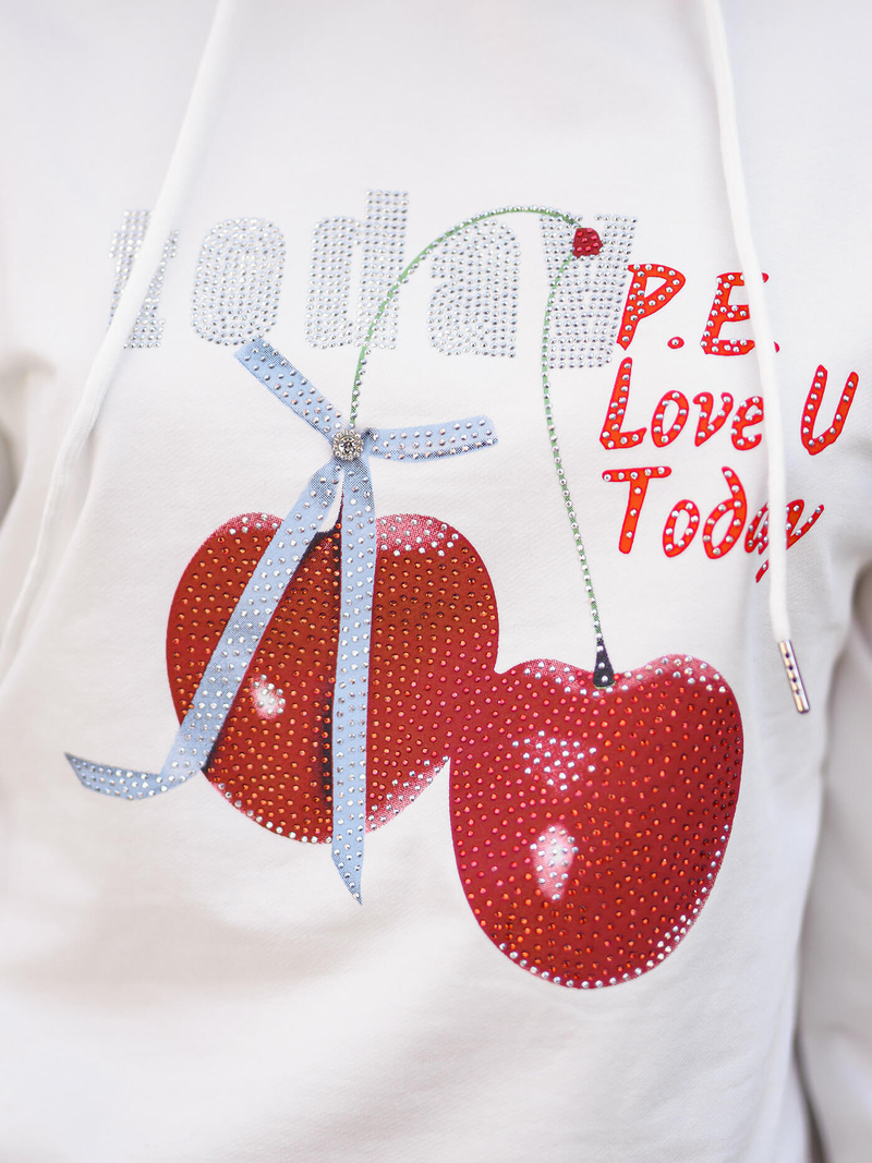 Women’s Hoodie - White OZONEE JS/8B856/1