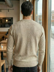 Men's Jumper - Beige OZONEE JS/59B3607/155