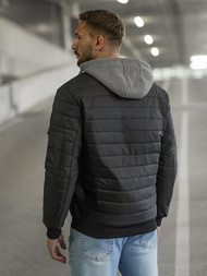 Men's Jacket - Black OZONEE JS/8M985/392Z