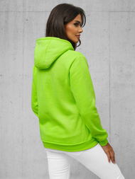 Women's Hoodie - Green neon OZONEE JS/W02Z
